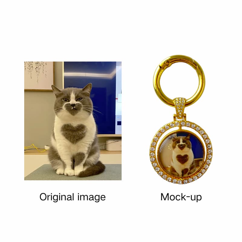 Custom Pet Keychain-Personalized With Your Per's Photo