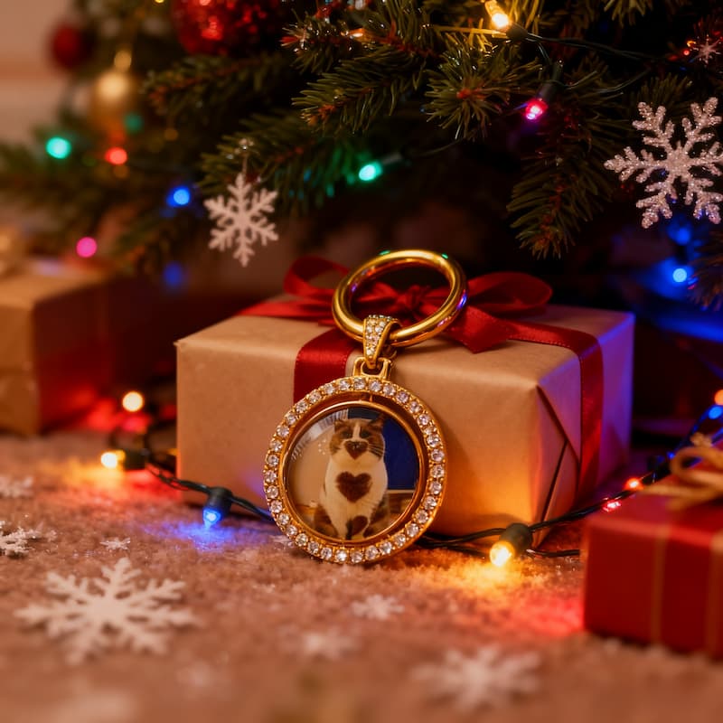 Custom Pet Keychain-Personalized With Your Per's Photo