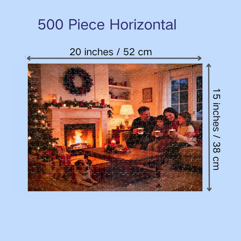 Photo Custom Wood Puzzles - 500 & 1000 Pieces, Personalized Gifts for Mom & Dad, Holidays, Birthdays & Weddings