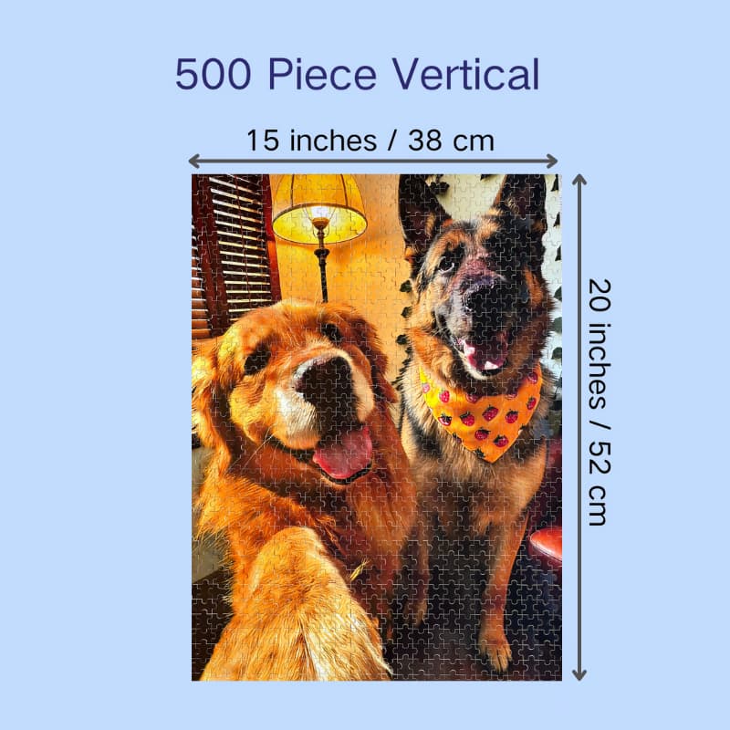 Photo Custom Wood Puzzles - 500 & 1000 Pieces, Personalized Gifts for Mom & Dad, Holidays, Birthdays & Weddings