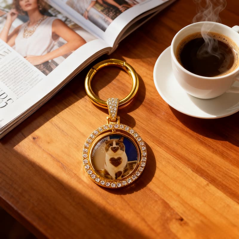 Custom Pet Keychain-Personalized With Your Per's Photo